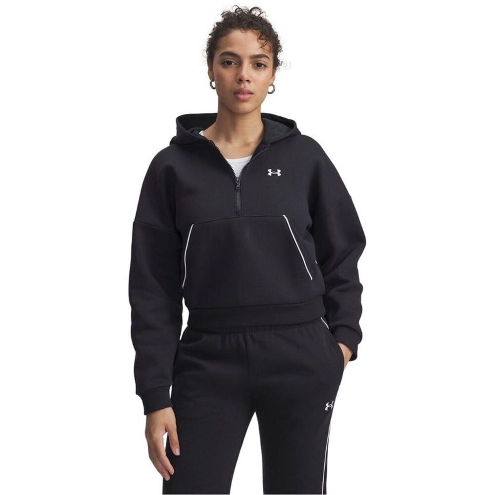 Under Armour Womens/Ladies Rival  Relaxed Fit Sweatshirt / Black